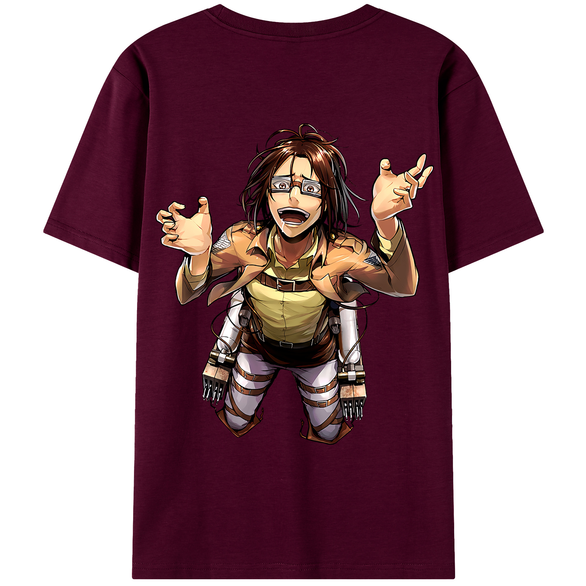 （画像用） 進撃の巨人 ハンジ·ゾエ Attack on Titan Hanji Zoe レディース半袖Tシャツ(バックプリント)